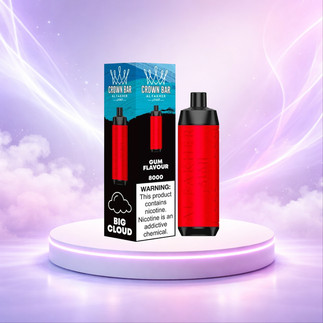 Al Fakher Crown Bar 8K España Vaper Desechable gum flavour 8000 caladas - vaper desechable caladas