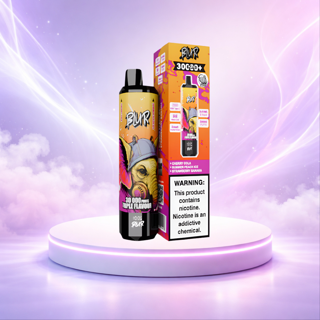 Blur 30000 30K España Vaper Desechable Cherry Cola Summer Peach Ice Strawberry Banana 30000 caladas - vaper desechable muchas caladas