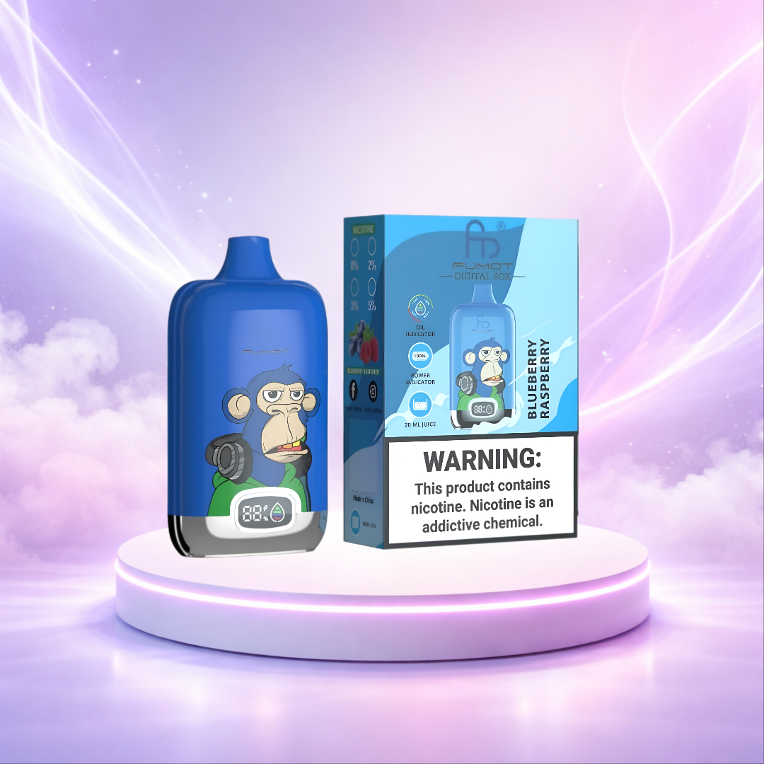 Fumot Digital Box 12K España Vaper Desechable Blueberry Raspberry 12000 caladas - vaper con nicotina caladas
