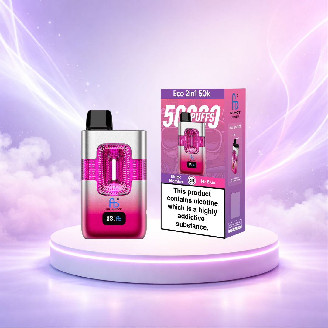 Fumot Eco 2 en 1 50K España Vaper Desechable Banana Ice Black Dragon Ice 50000 caladas - cigarrillos electrónicos desechables