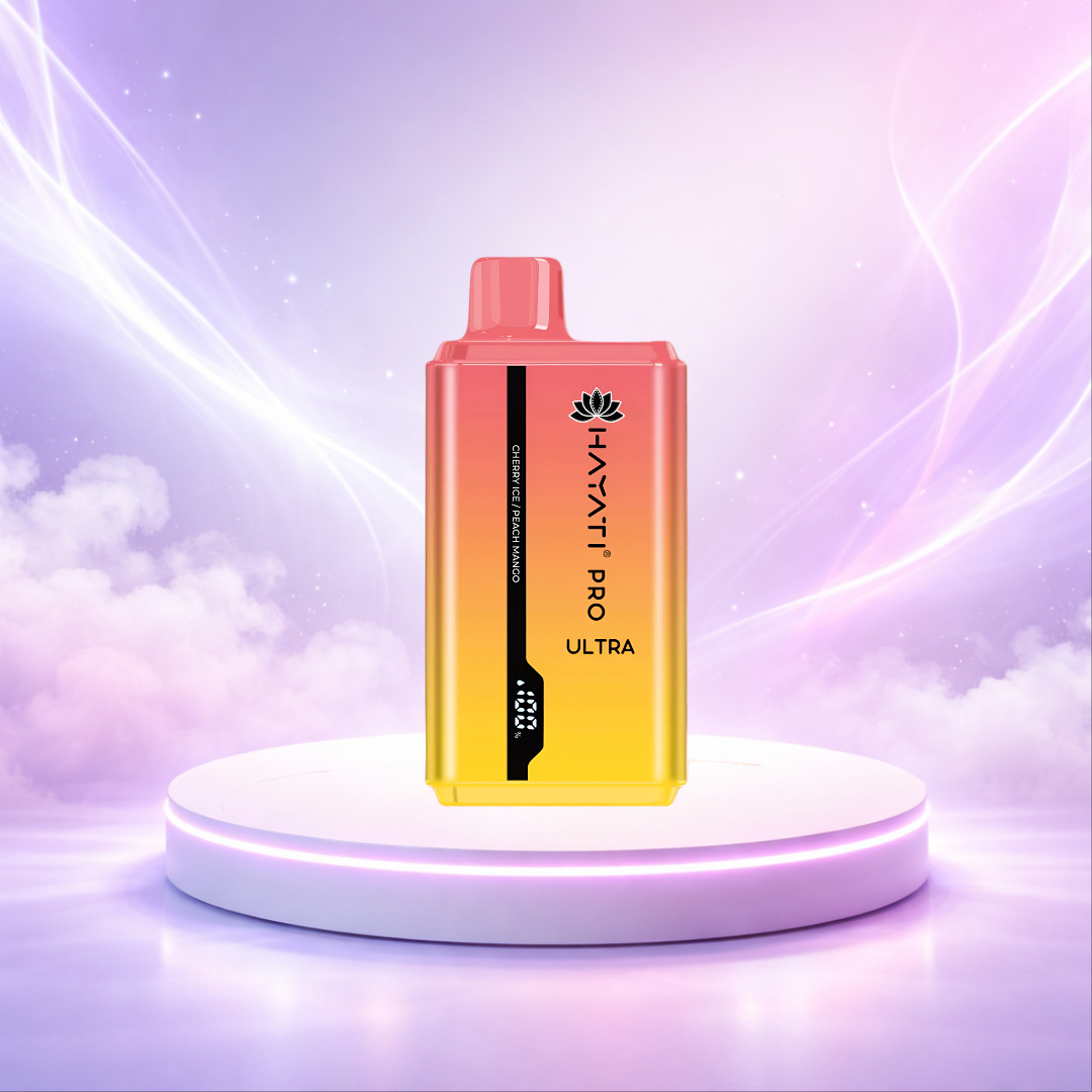 Hayati Pro Ultra 15K España Vaper Desechable Cherry Ice Peach Mango 15000 caladas - muchas caladas puff