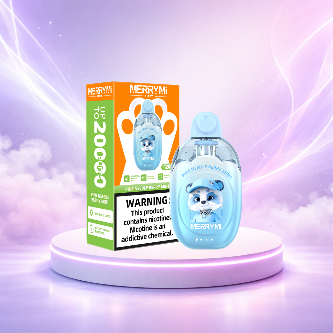 MerryMi Kitty 20K España Vaper Desechable Pine Needle Berry Mint 20000 caladas - puff vaper desechable